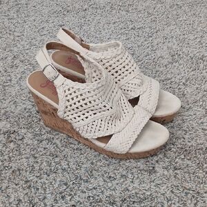 Jellypop Wedge Sandals - Cream